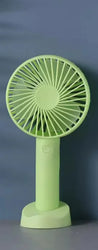 Portable Handheld Fan with Phone Holder – Battery & USB Operated