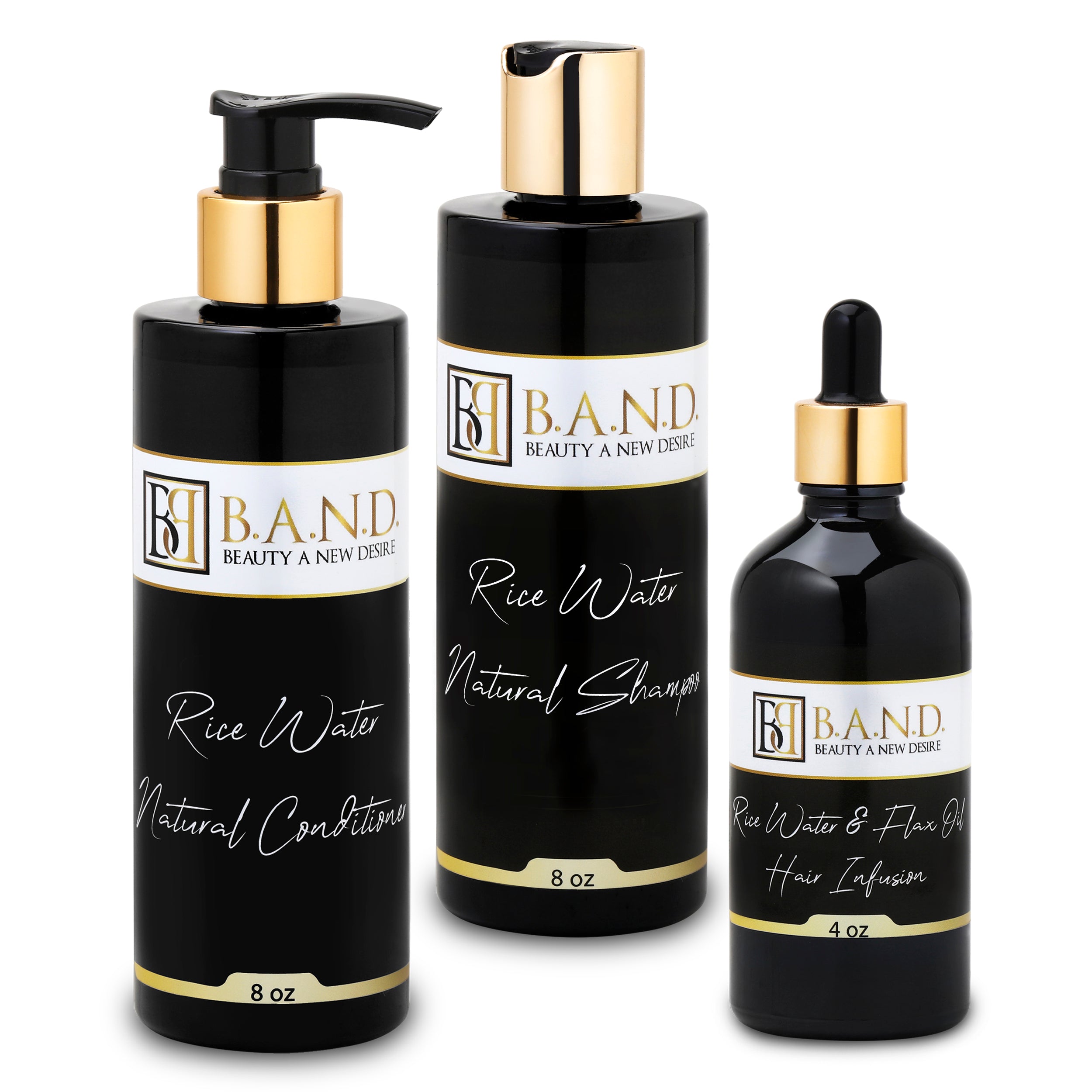 Natural Rice Water Trio | Trio Bundle Rice Water | Beauty A New Desire
